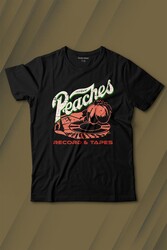 Peaches And Records Grunge Type Baskılı Tişört Çocuk T-shirt - Thumbnail