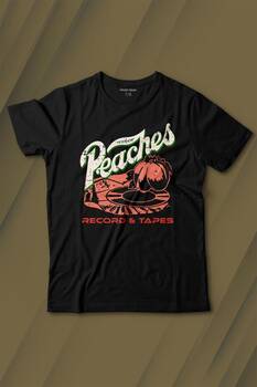 Peaches And Records Grunge Type Baskılı Tişört Çocuk T-shirt