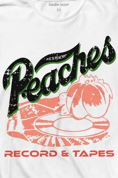 Peaches And Records Grunge Type Uzun Kollu Tişört Baskılı T-Shirt