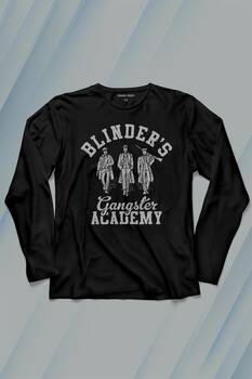 Peaky Blinders Gangster Academy Dizi Uzun Kollu Tişört Baskılı T-Shirt