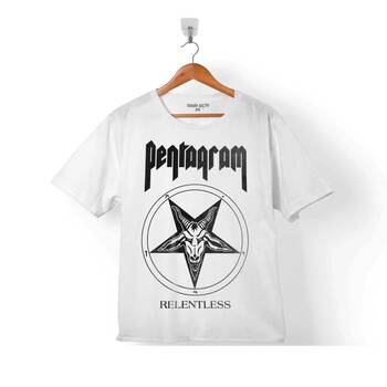 PENTAGRAM RELENTESS LOGO DOOM METAL BANDS ÇOCUK TİŞÖRT