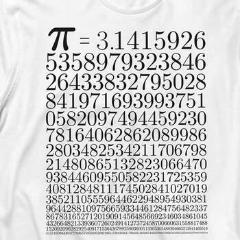 Pi Sayısı Günü 3,14 Uzun Kollu Tişört Baskılı T-Shirt