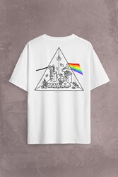 Pink Floyd Carnegıe Hall Dark Side Of The Moon Sırt Ön Baskılı Oversize Tişört Unisex T-Shirt - Thumbnail