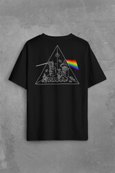 Pink Floyd Carnegıe Hall Dark Side Of The Moon Sırt Ön Baskılı Oversize Tişört Unisex T-Shirt - Thumbnail