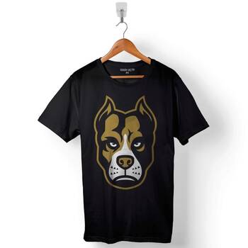 Pıtbull Pit Bull Dog Köpek Kafa Baskılı Tişört Unisex T-Shirt