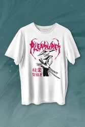 Pleasures Samurai Japan Samuray Japon Baskılı Tişört Unisex T-shirt - Thumbnail