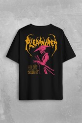 Pleasures Samurai Japan Samuray Japon Sırt Ön Baskılı Oversize Tişört Unisex T-Shirt - Thumbnail