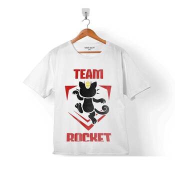 POKEMON TEAM ROCKET LOGO ROKET TAKIMI ÇOCUK TİŞÖRT