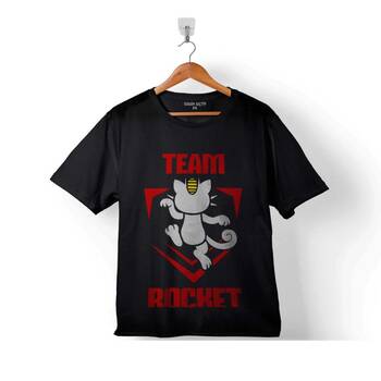 POKEMON TEAM ROCKET LOGO ROKET TAKIMI ÇOCUK TİŞÖRT