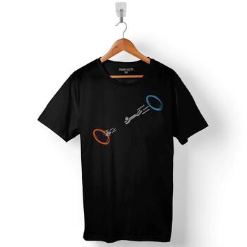 Portal 2 Is The Cake Still A Lie Gaming Bytes Baskılı Tişört Unisex T-Shirt