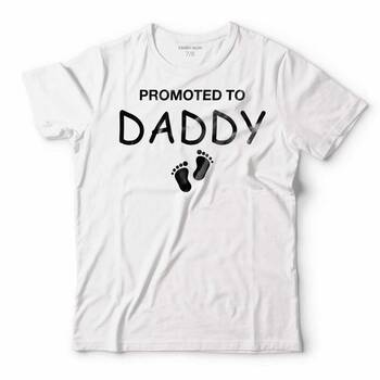 PROMOTED TO DADDY BABA OLDUM YENİ DOĞAN ÇOCUK TİŞÖRT