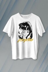 Psyco Manga Gothic Dark Baskılı Tişört Unisex T-shirt - Thumbnail