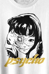 Psyco Manga Gothic Dark Baskılı Tişört Unisex T-shirt - Thumbnail