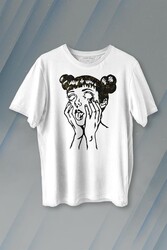 Psyco Manga Gothic Dark Baskılı Tişört Unisex T-shirt - Thumbnail