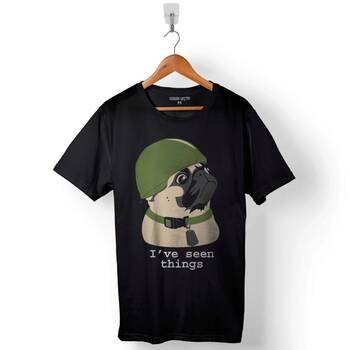 Pug Of War Life Dog Chubby Baskılı Tişört Unisex T-Shirt