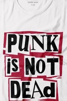 Punk Is Not Dead Rock Grunge Music Müzik Baskılı Tişört Çocuk T-shirt