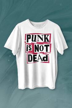 Punk Is Not Dead Rock Grunge Music Müzik Baskılı Tişört Unisex T-shirt