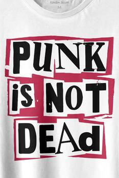 Punk Is Not Dead Rock Grunge Music Müzik Baskılı Tişört Unisex T-shirt