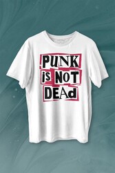 Punk Is Not Dead Rock Grunge Music Müzik Baskılı Tişört Unisex T-shirt - Thumbnail