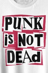 Punk Is Not Dead Rock Grunge Music Müzik Baskılı Tişört Unisex T-shirt - Thumbnail