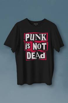 Punk Is Not Dead Rock Grunge Music Müzik Baskılı Tişört Unisex T-Shirt