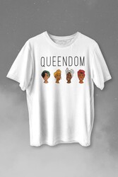 Queendom African Girl Afrikalı Kız Siyahi Kadın Baskılı Tişört Unisex T-shirt - Thumbnail