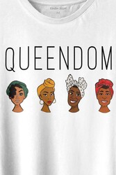 Queendom African Girl Afrikalı Kız Siyahi Kadın Baskılı Tişört Unisex T-shirt - Thumbnail