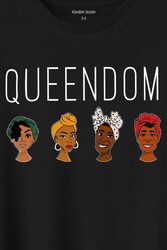 Queendom African Girl AfrikAli Kız Siyahi Kadın Baskılı Tişört Unisex T-Shirt - Thumbnail