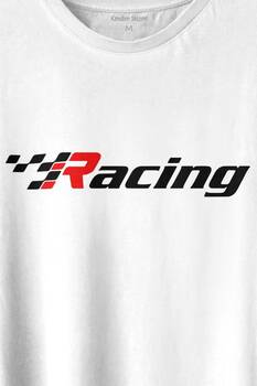 Racing Formula 1 Araba Yarışı Motor Drag Baskılı Tişört Unisex T-shirt