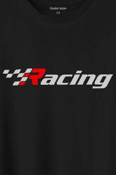 Racing Formula 1 Araba Yarışı Motor Drag Baskılı Tişört Unisex T-Shirt