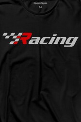 Racing Formula 1 Araba Yarışı Motor Drag Uzun Kollu Tişört Baskılı T-Shirt - Thumbnail