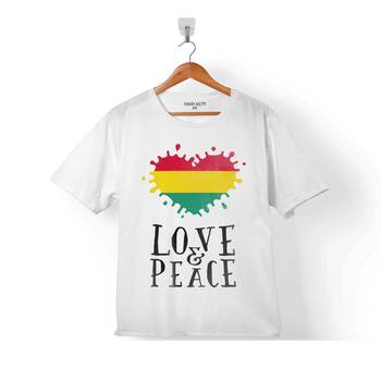 RAGGAE MUSIC LOVE AND PEACE DUB EKOLAYZER ÇOCUK TİŞÖRT