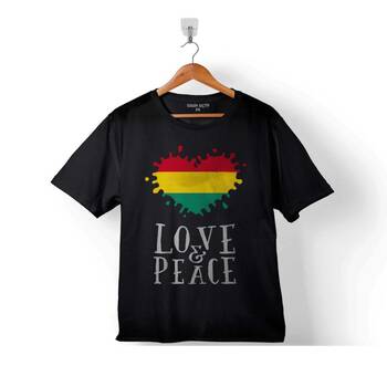 RAGGAE MUSIC LOVE AND PEACE DUB EKOLAYZER ÇOCUK TİŞÖRT