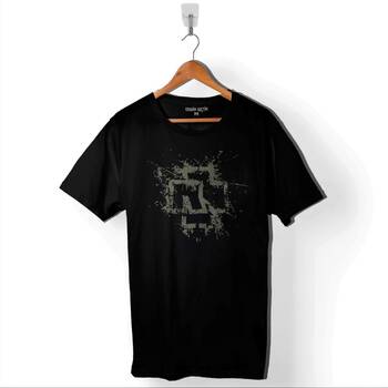 Rammstein Till Lindemann Logo Baskılı Tişört Unisex T-Shirt