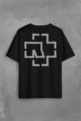 Rammstein Till Lindemann Logo Sırt Ön Baskılı Oversize Tişört Unisex T-Shirt - Thumbnail