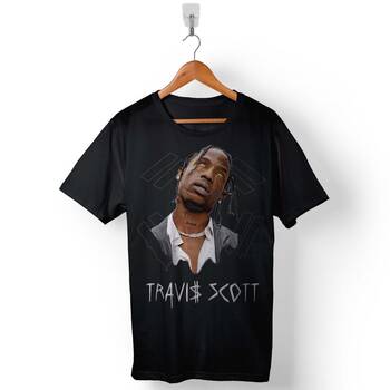 Rap Hiphop Sokak Travis Jacques Webster Baskılı Tişört Unisex T-Shirt