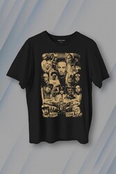 Rap Masters Hip Hop Ustalar Dre 2Pac Eminem Biggie Snoop Dogg Baskılı Tişört Unisex T-Shirt - Thumbnail