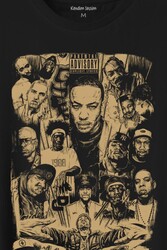 Rap Masters Hip Hop Ustalar Dre 2Pac Eminem Biggie Snoop Dogg Baskılı Tişört Unisex T-Shirt - Thumbnail