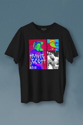 Rap Music Trap Müzik Sokak Hiphop Travis Scott Baskılı Tişört Unisex T-Shirt - Thumbnail