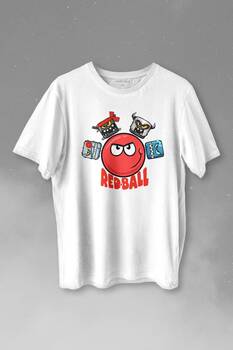 Red Ball 4 Redball Kırmızı Top Crazy Baskılı Tişört Unisex T-shirt