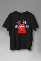 Red Ball 4 Redball Kırmızı Top Crazy Baskılı Tişört Unisex T-Shirt - Thumbnail