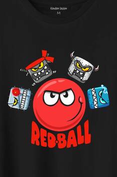 Red Ball 4 Redball Kırmızı Top Crazy Baskılı Tişört Unisex T-Shirt