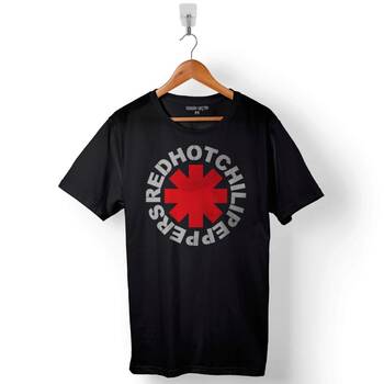 Red Hot Chili Peppers Logo Redhot Baskılı Tişört Unisex T-Shirt