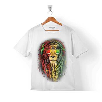 REGGAE BOB MARLEY ASLAN LION MÜZİK KRALI ÇOCUK TİŞÖRT