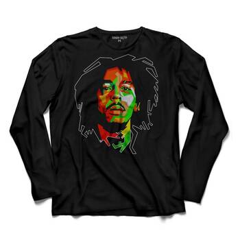 REGGAE BOB MARLEY MÜZİK KRALI UZUN KOLLU TİŞÖRT