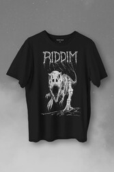 Riddim Dinazor T-Rex Metal Rock Dinosaurs Gothic Baskılı Tişört Unisex T-Shirt - Thumbnail