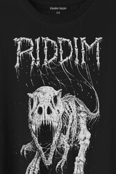 Riddim Dinazor T-Rex Metal Rock Dinosaurs Gothic Baskılı Tişört Unisex T-Shirt - Thumbnail