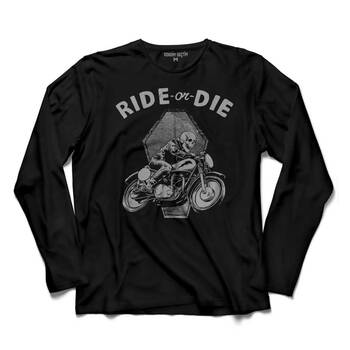 RIDE OR DIE SÜR YA DA ÖL ÖLÜM YARIŞI MORCYCLE UZUN KOLLU TİŞÖRT