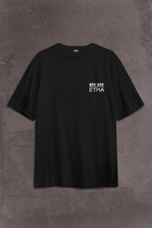 Riv Riv Etma Karadeniz Şivesi Rivrivriv Etme Sırt Ön Baskılı Oversize Tişört Unisex T-Shirt - Thumbnail