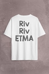 Riv Riv Etma Karadeniz Şivesi Rivrivriv Etme Sırt Ön Baskılı Oversize Tişört Unisex T-Shirt - Thumbnail